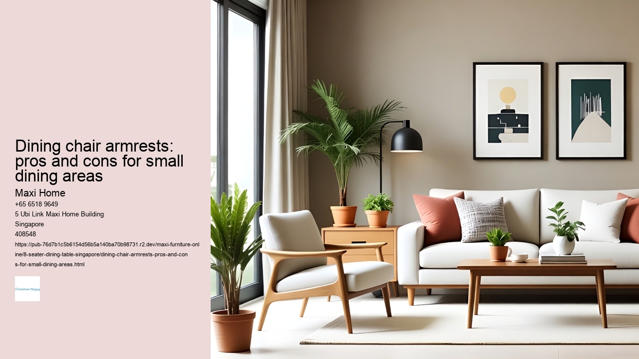 Dining chair armrests: pros and cons for small dining areas
