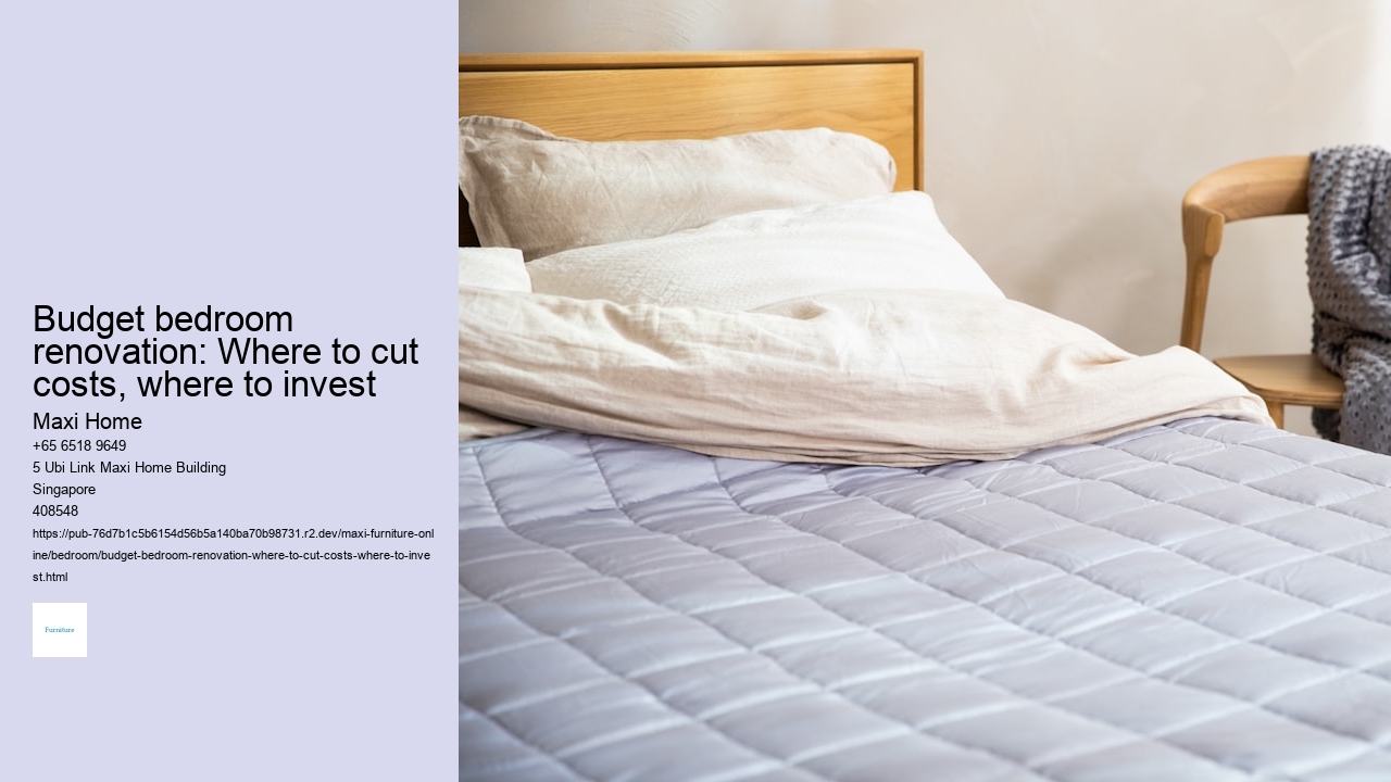Budget bedroom renovation: Where to cut costs, where to invest
