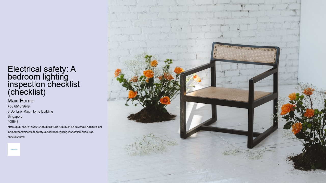 Electrical safety: A bedroom lighting inspection checklist (checklist)