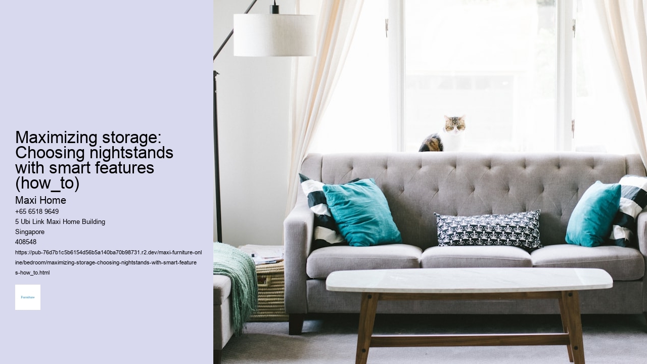 Maximizing storage: Choosing nightstands with smart features (how_to)