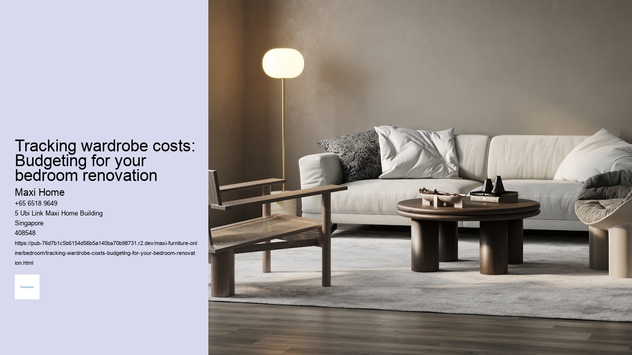 Tracking wardrobe costs: Budgeting for your bedroom renovation