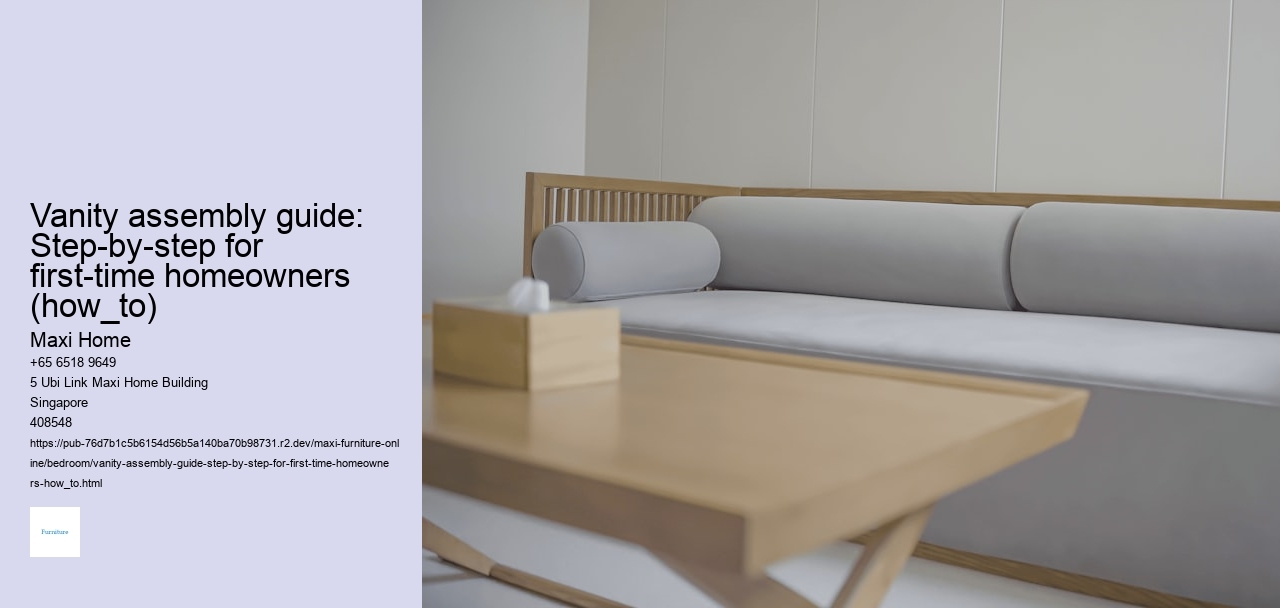 Vanity assembly guide: Step-by-step for first-time homeowners (how_to)