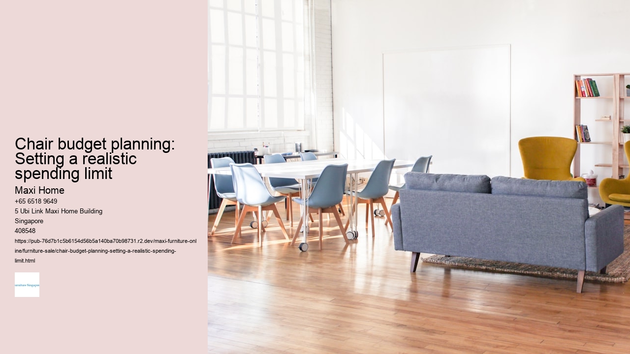 Chair budget planning: Setting a realistic spending limit