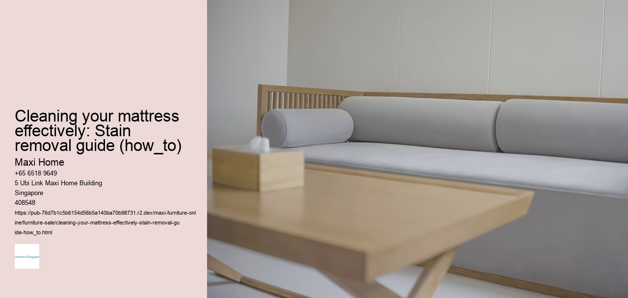Cleaning your mattress effectively: Stain removal guide (how_to)