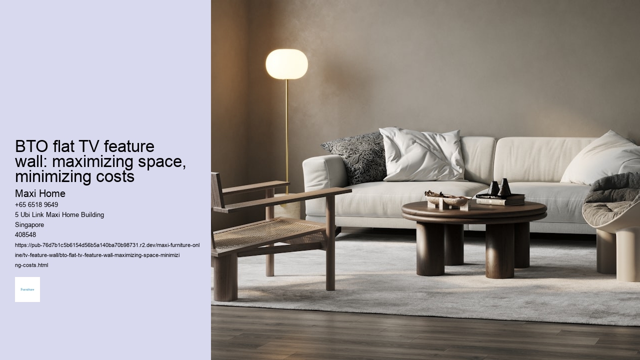 BTO flat TV feature wall: maximizing space, minimizing costs