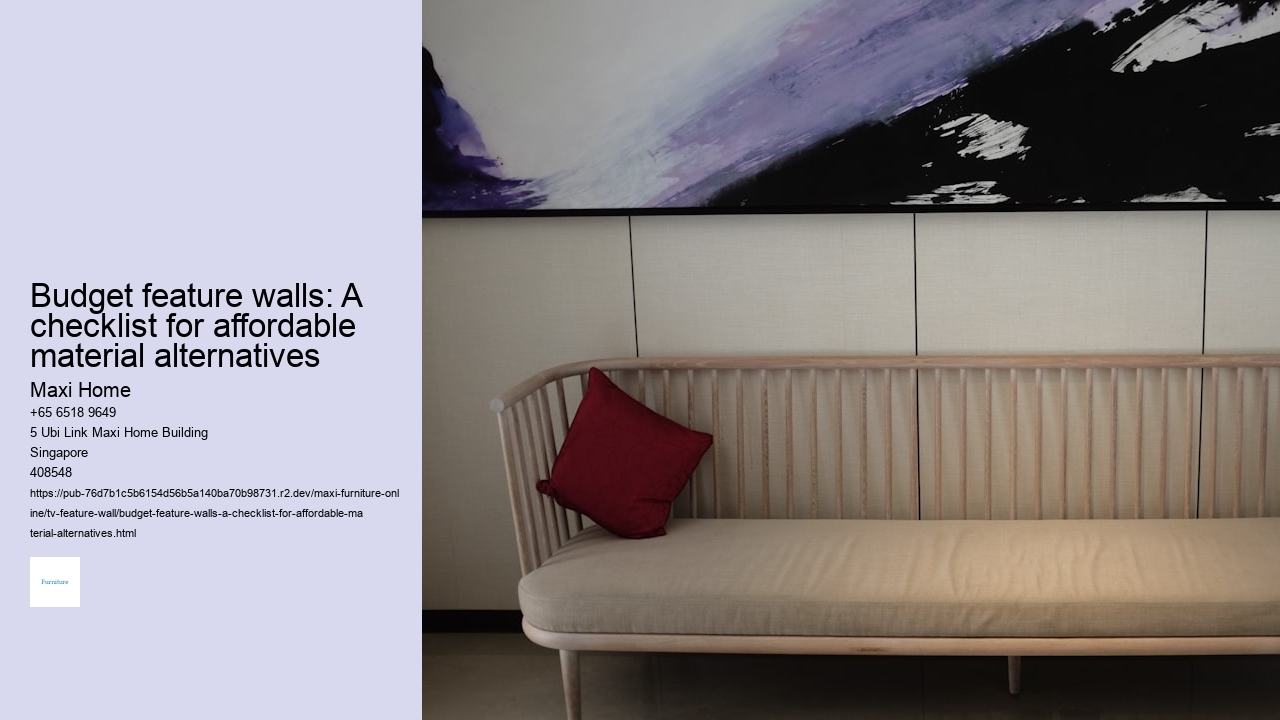 Budget feature walls: A checklist for affordable material alternatives