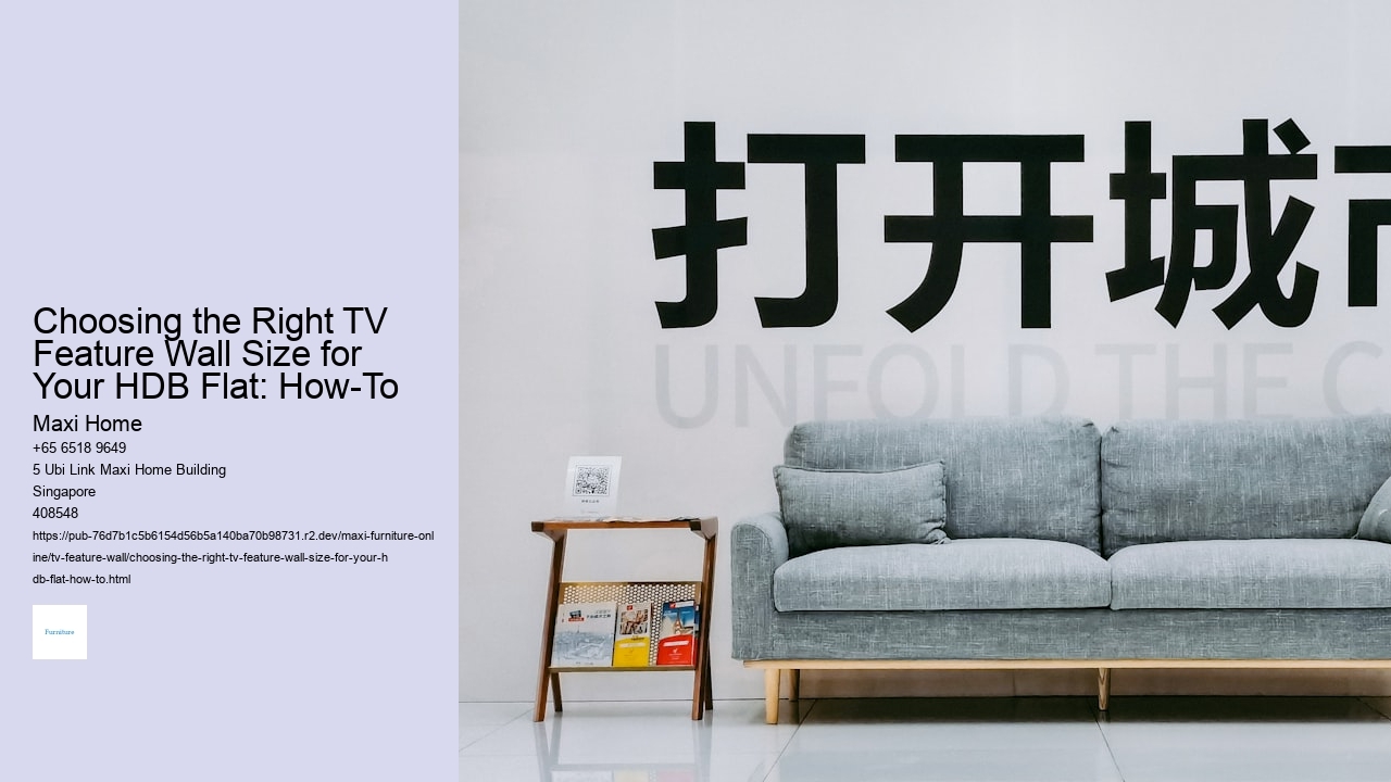 Choosing the Right TV Feature Wall Size for Your HDB Flat: How-To