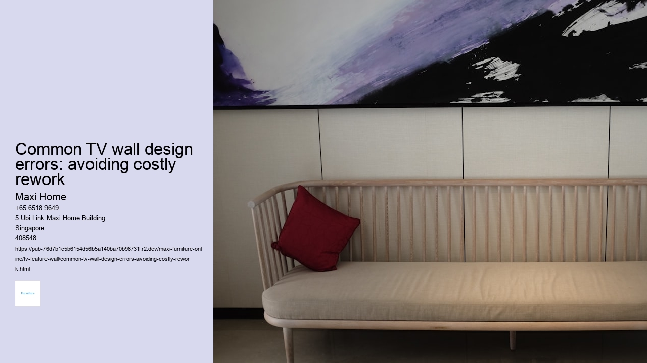 Common TV wall design errors: avoiding costly rework