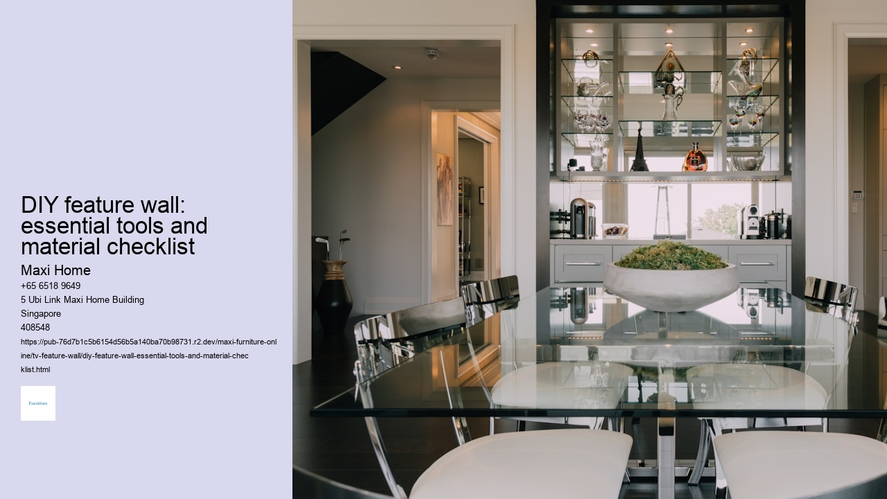 DIY feature wall: essential tools and material checklist Maxi Home DIY feature wall: essential tools and material checklist