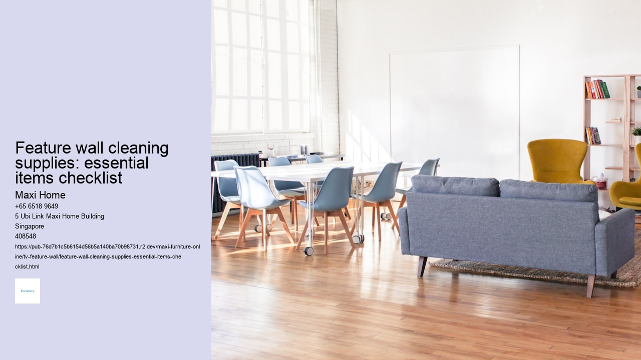 Feature wall cleaning supplies: essential items checklist
