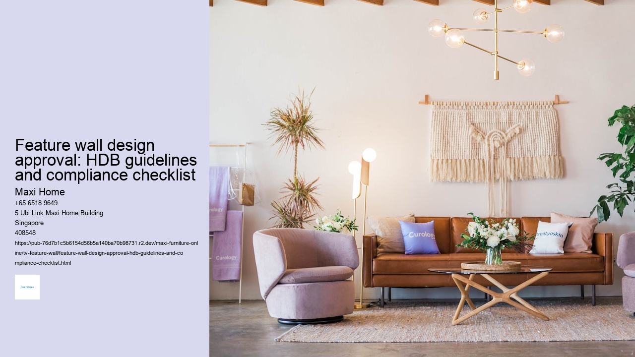 Feature wall design approval: HDB guidelines and compliance checklist