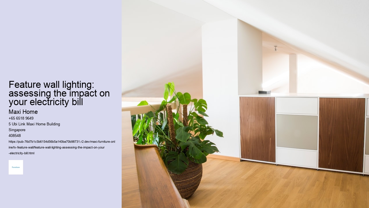 Feature wall lighting: assessing the impact on your electricity bill