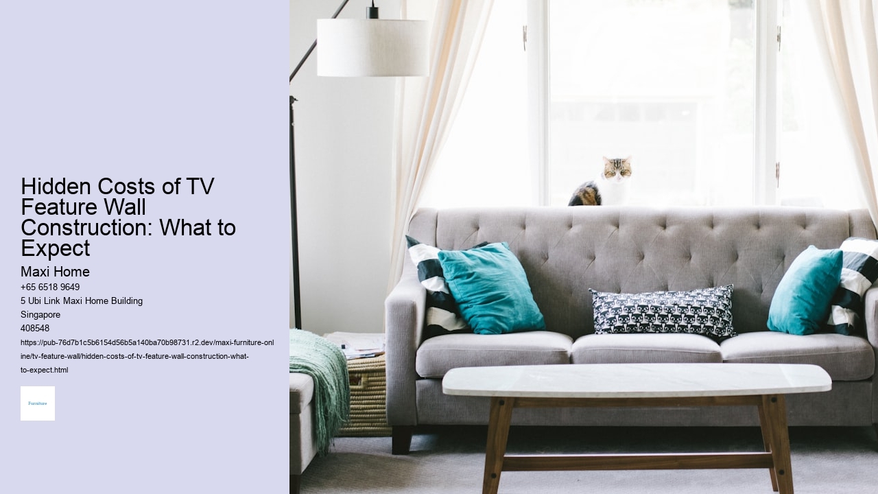 Hidden Costs of TV Feature Wall Construction: What to Expect