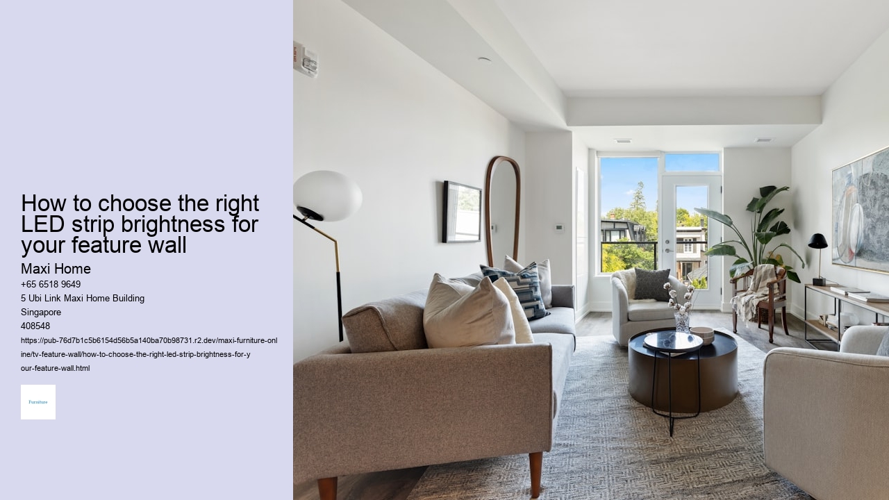 How to choose the right LED strip brightness for your feature wall Maxi Home How to choose the right LED strip brightness for your feature wall