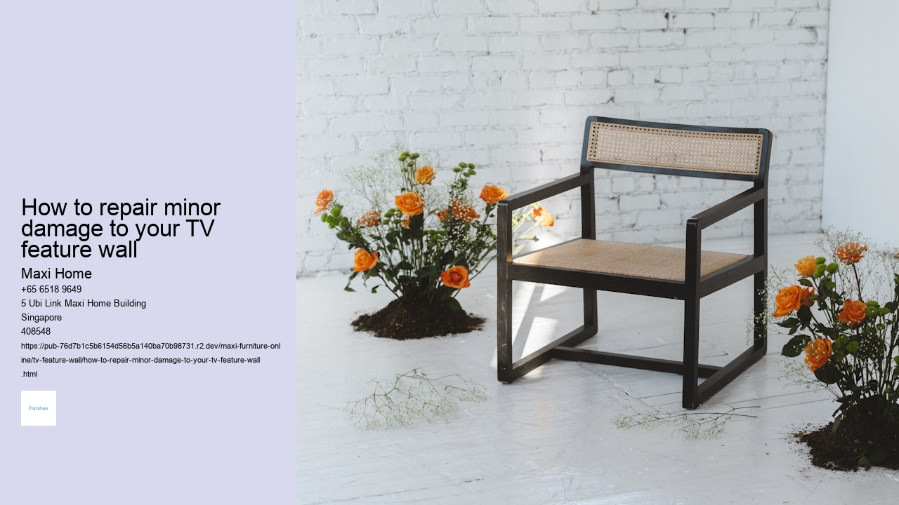 How to repair minor damage to your TV feature wall