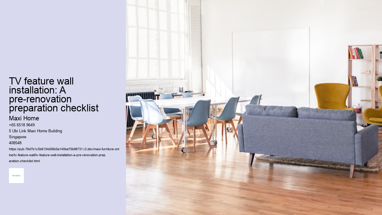 TV feature wall installation: A pre-renovation preparation checklist