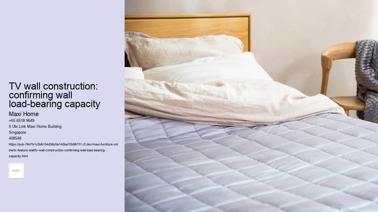 TV wall construction: confirming wall load-bearing capacity