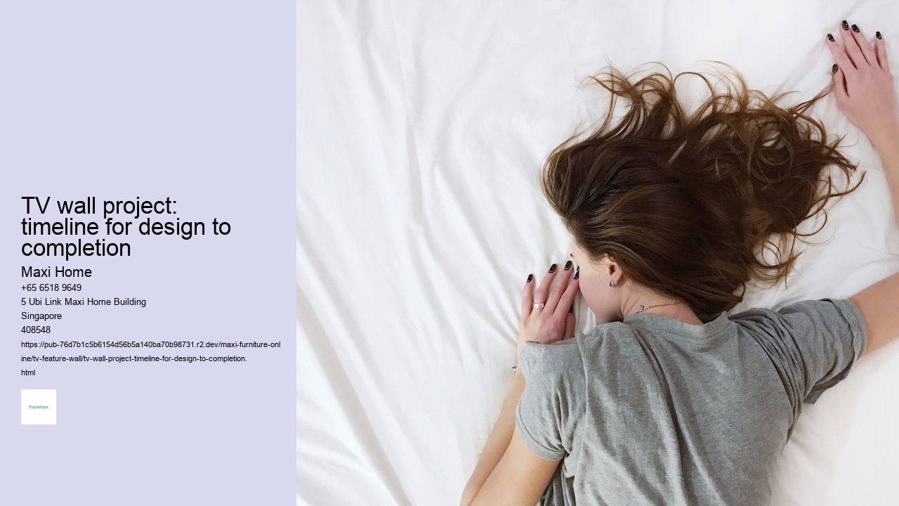 TV wall project: timeline for design to completion