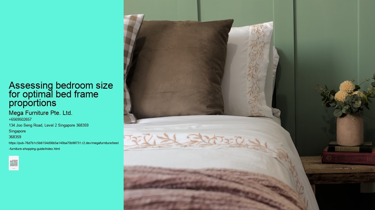 Assessing bedroom size for optimal bed frame proportions