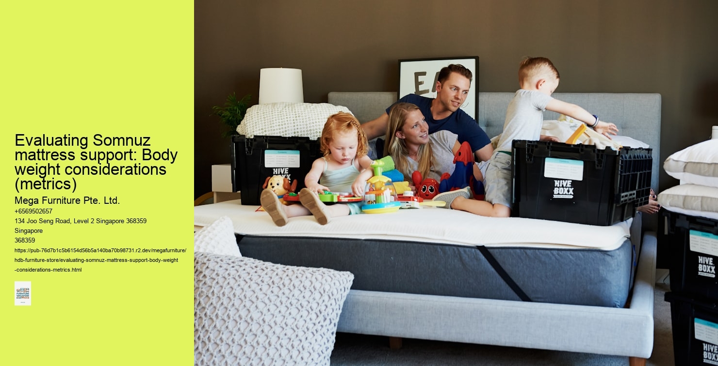Evaluating Somnuz mattress support: Body weight considerations (metrics)