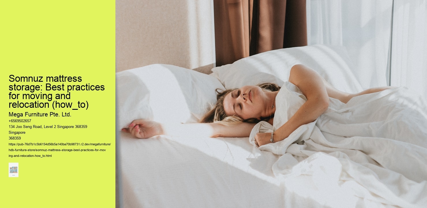 Somnuz mattress storage: Best practices for moving and relocation (how_to)