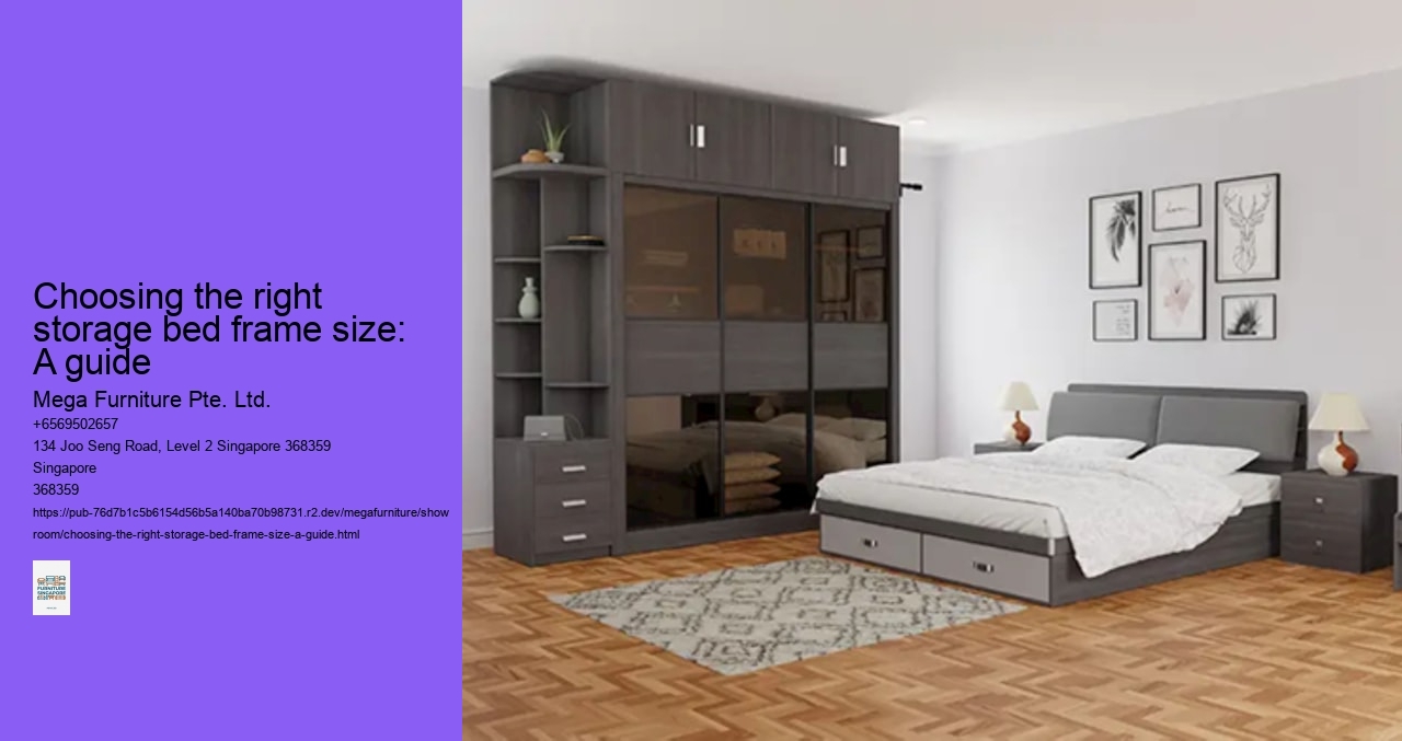 Choosing the right storage bed frame size: A guide
