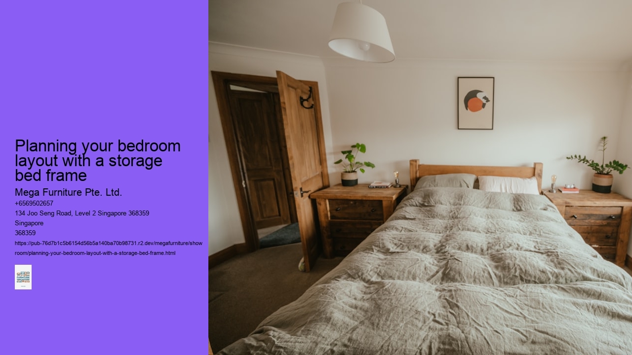 Planning your bedroom layout with a storage bed frame