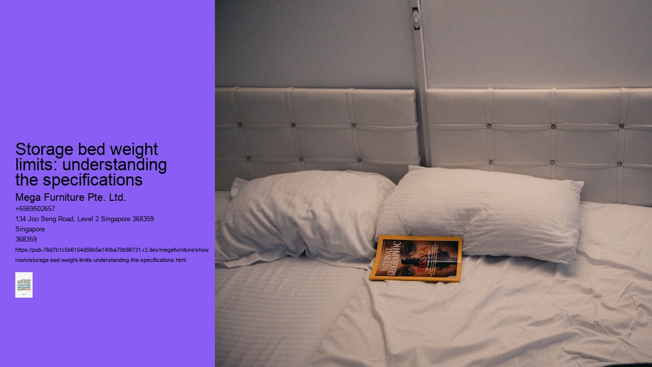 Storage bed weight limits: understanding the specifications