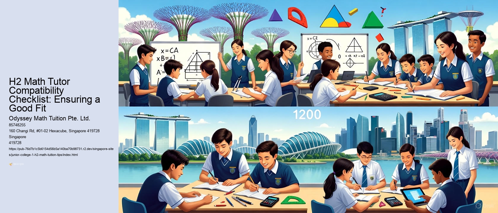 H2 Math Tutor Compatibility Checklist: Ensuring a Good Fit