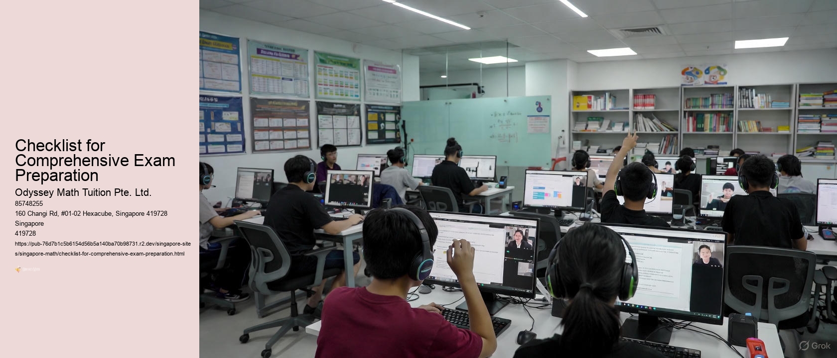 Checklist for Comprehensive Exam Preparation