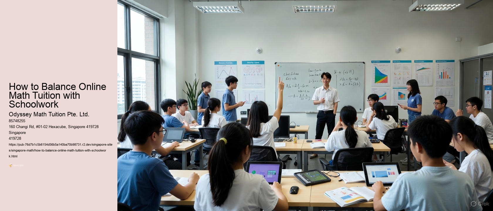 How to Balance Online Math Tuition with Schoolwork