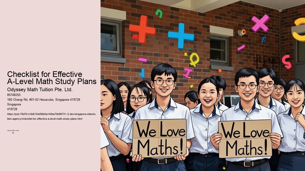 Checklist for Effective A-Level Math Study Plans